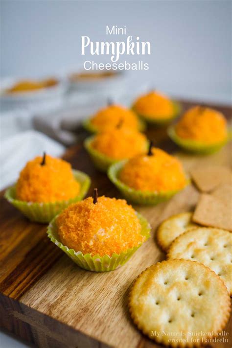 Mini Pumpkin Cheeseballs My Name Is Snickerdoodle