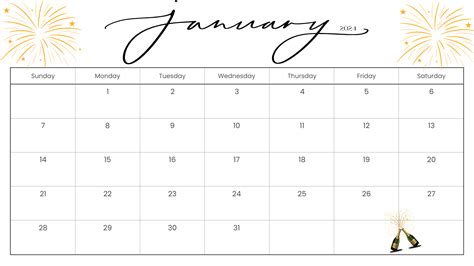 January Calendar Cute Printable Freebies Nani Tamara