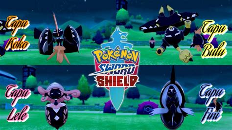 Pokémon Sword Shield Dynamax Adventures THE SHINY TAPU COMPILATION