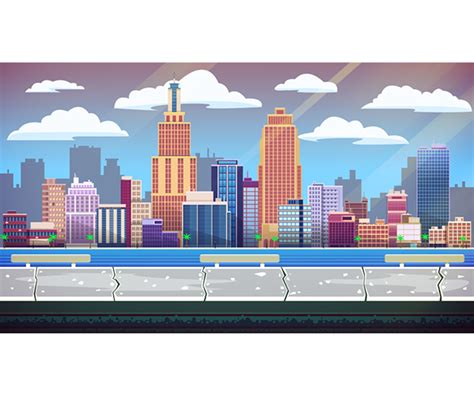 City Vector Background | CartoonSmart.com