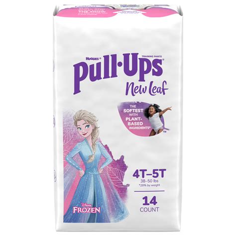 Save On Huggies Pull Ups New Leaf 4t 5t Girl Training Underwear Frozen 38 50lbs Order Online