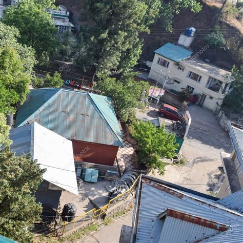 Early Morning View Of Modern Rooftop Restaurant At Kasauli Himachal