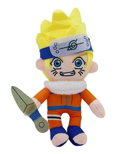 Boneco De Pelúcia Naruto Uzumaki Azul Animes 30cm Parcelamento sem juros