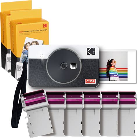 Kodak Mini Shot 2 Retro 2-in-1 Portable Instant Camera & Photo Printer ...