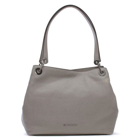 Michael Kors Raven Large Pearl Grey Leather Shoulder Bag Accessories