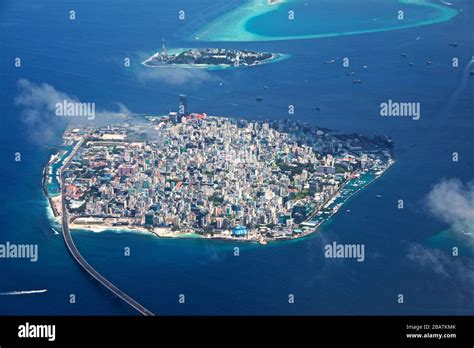 Aerial view Male capital of Maldives Stock Photo - Alamy