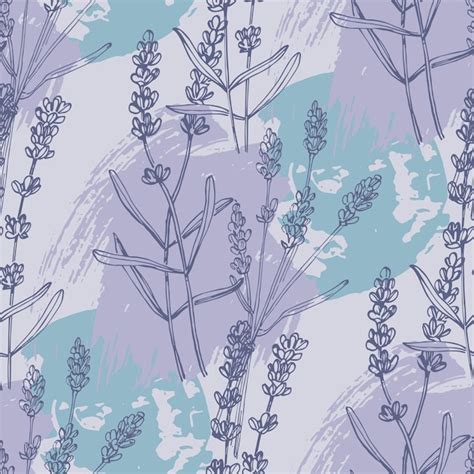 Premium Vector Lavender Seamless Pattern