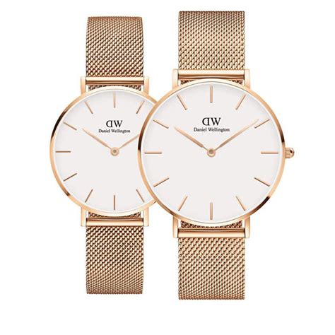 Buy Daniel Wellington Petite Melrose Couple Watch Gift Set Online