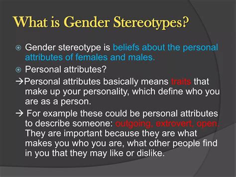 Gender Stereotype Ppt