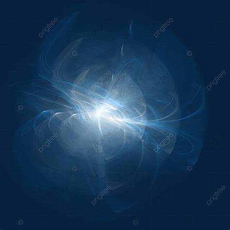 Streamlined White Transparent Blue Streamline Light Effect Light