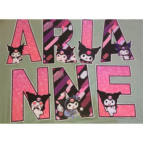 Kuromi Letter Cutout Price Is Per Letter Shopee Philippines