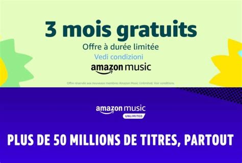 Amazon Music Unlimited 3 Mois D’abonnement Gratuits