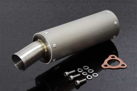 Silencer Right Ultra Shorty Stainless Two Stroke 70mm Assy