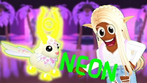 Making NEON LEGENDARY Goldhorn In Adopt Me YouTube