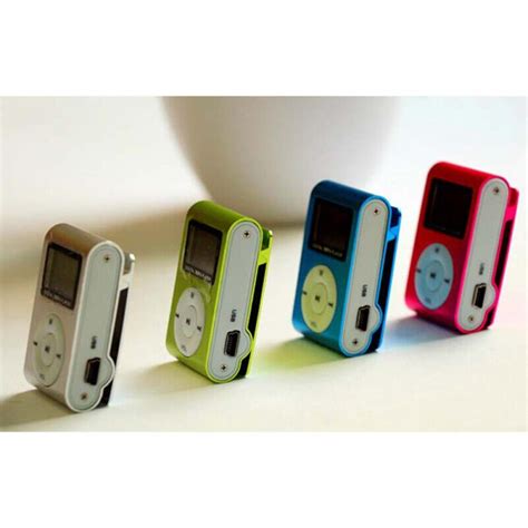 Mini Usb Clip Mp3 Player Lcd Screen Mp3 Style Portable Support Micro Sd