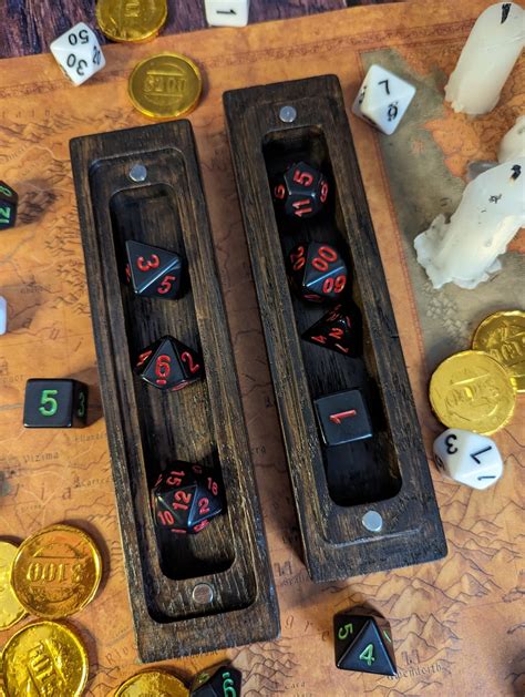 Custom Personalized Engraved Wood Dungeons And Dragons Dice Magnetic