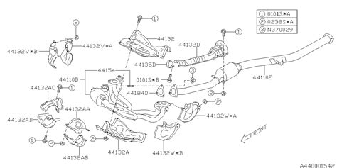 2024 Subaru Crosstrek Catalytic Converter Pipe Complete Exhaust