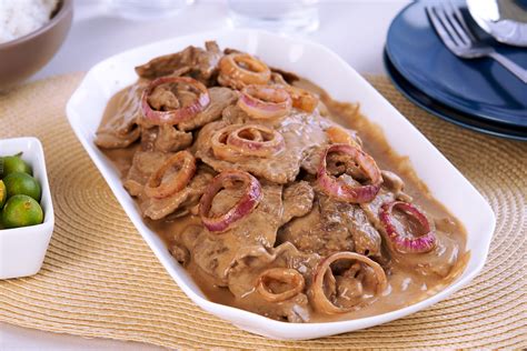 Creamy Bistek Recipe How To Cook Bistek Tagalog Beef Steak