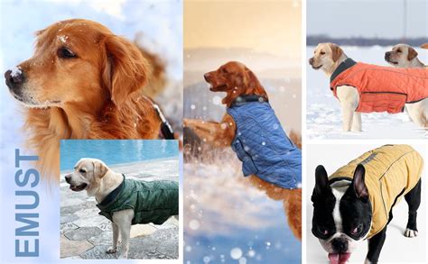 Emust Winter Dog Coats Dog Apparel For Cold Weather