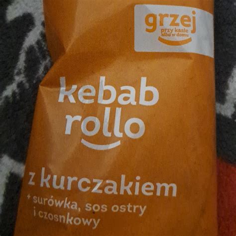 Kebab rollo z kurczakiem żabka kalorie kJ i wartości odżywcze