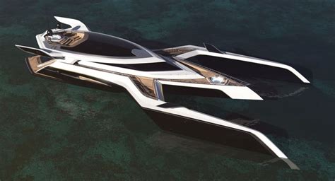 Motor Yacht Design Visualization On Behance Yacht Design Yacht