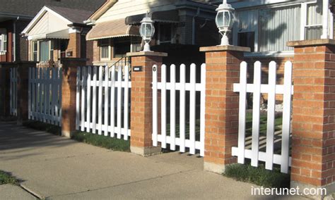 Fence Brick Posts Picture Interunet