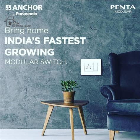 Anchor Penta Modular Way Flat Switch M