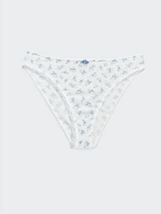 LCW DREAM Ekru Çiçekli Bikini Külot W43828Z8 LRA LCW