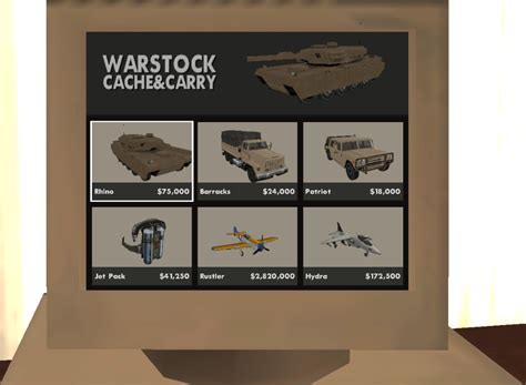 New Update Warstock Cache Carry Autoeroticar And More