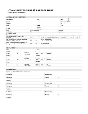 Community Wellness Partnerships Doc Template Pdffiller