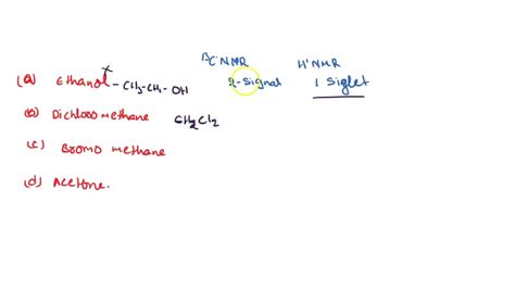 Solved The C Nmr Spectrum Of A Compound A Contains Two Signals And