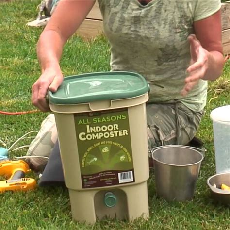 All Seasons Indoor Composter Kitchen Compost Black