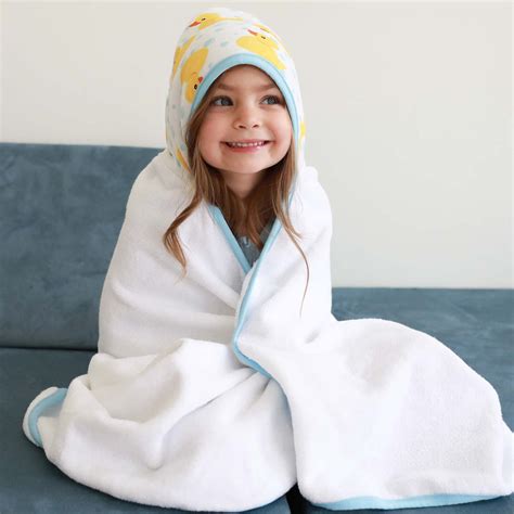 Bamboo Hooded Towel In Rubber Ducks Caden Lane