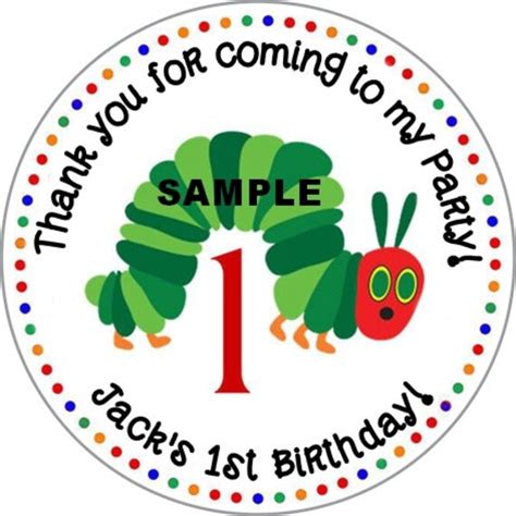 The Very Hungry Caterpillar Stickers Etsy Australia