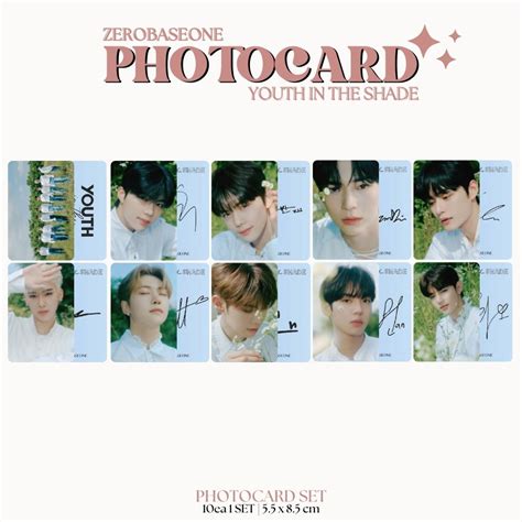 Jual PHOTOCARD ZB1 YOUTH IN THE SHADE 2SISI ISI 10 PCS LAMINASI 2