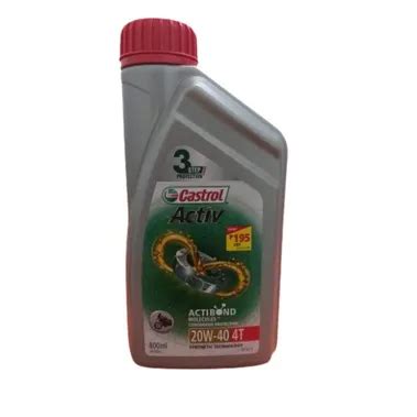 CASTROL ACTIVE Castrol Activ 4T 20W 40 Petrol Engine Oil For Bikes