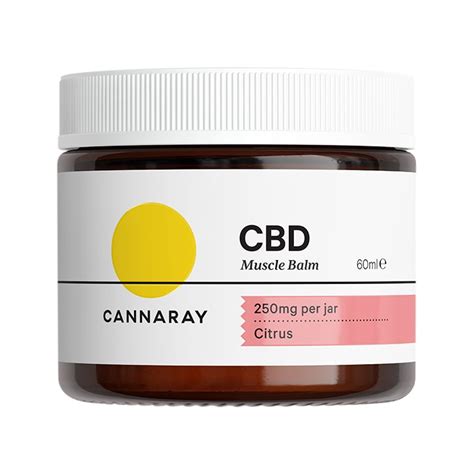 Cannaray Cbd Muscle Balm 250mg 60ml Holland And Barrett