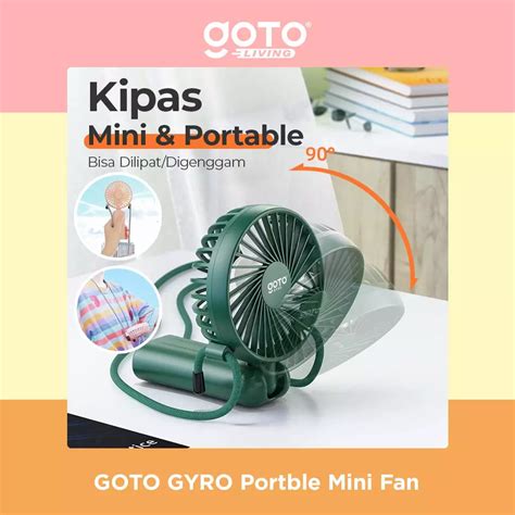 Jual Goto Living Goto Gyro Kipas Angin Lipat Kecil Mini Fan Portable