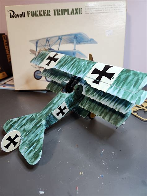 Fokker Dr I Manfred Von Richthofen Triplane Plastic Model Airplane