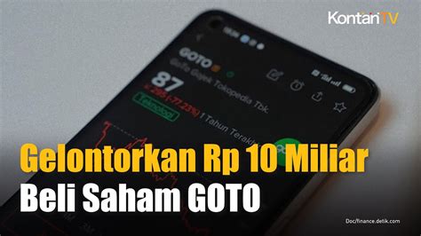 Harga Sentuh Level Terendah Dirut Goto Gojek Tokopedia Borong Saham