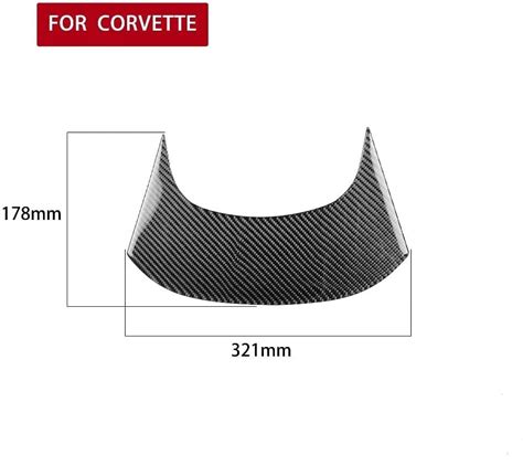 C Corvette Carbon Fiber Center Console Rear Panel Overlay