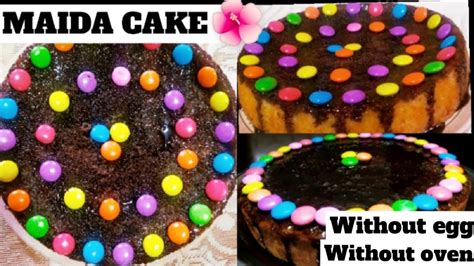 How To Make Maida Cake At Home Without Oven Without Egg Maida Cake