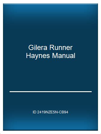 Update PDF Gilera Runner Haynes Manual Telegraph