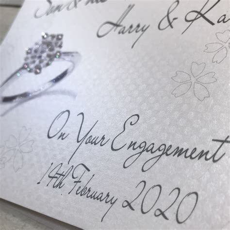 Personalised Son Fianc E Engagement Card Engagement Ring Etsy