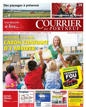 Novembre Courrier De Portneuf