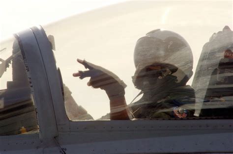 A U S Navy Strike Fighter Squadron Vfa Swordsmen Pilot Uses