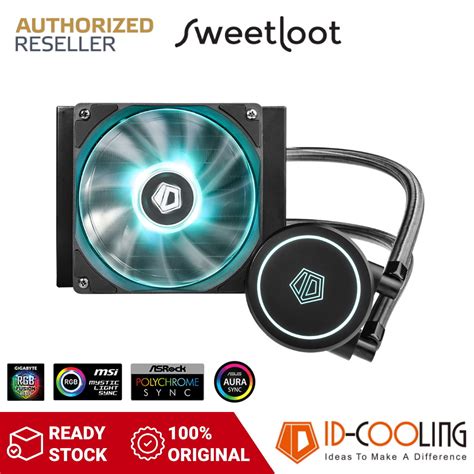 Id Cooling Auraflow X 120 Rgb 120mm Liquid Aio Water Cooling Cpu Cooler Sweetloot