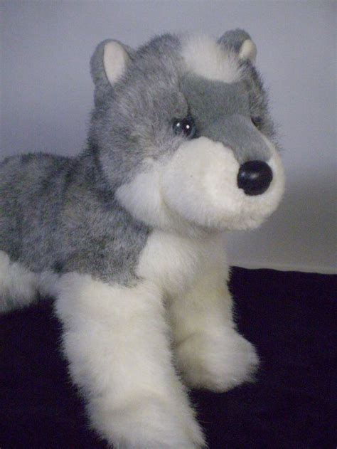 Douglas Cuddle Toy Grey White Alaskan Malamute Husky Puppy Dog Stuff