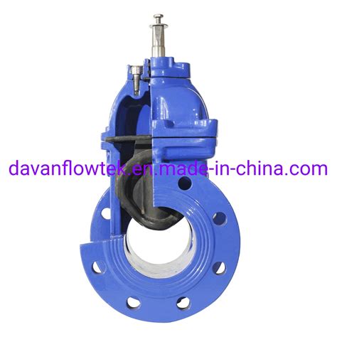 Rubber Wedge Ductile Iron Ggg Sluice Flanged Handwheel Resilient Seat