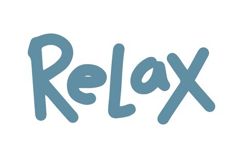 simple relax word for design element 21769387 Vector Art at Vecteezy